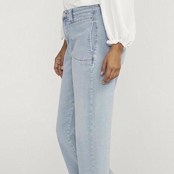 JAG Sophia Wide Leg Crop in Surf Blue - Picture 5 of 6